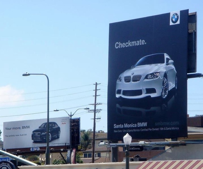 BMW versus Audi in Billboard War
