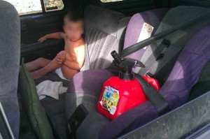 Woman Puts Gas Can In Car Seat, But Not Toddler